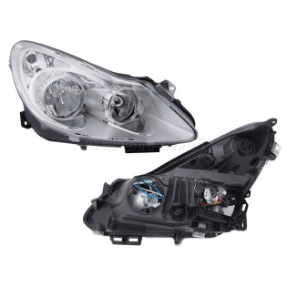 Фара OPEL CORSA 07-10 прав хром DEPO