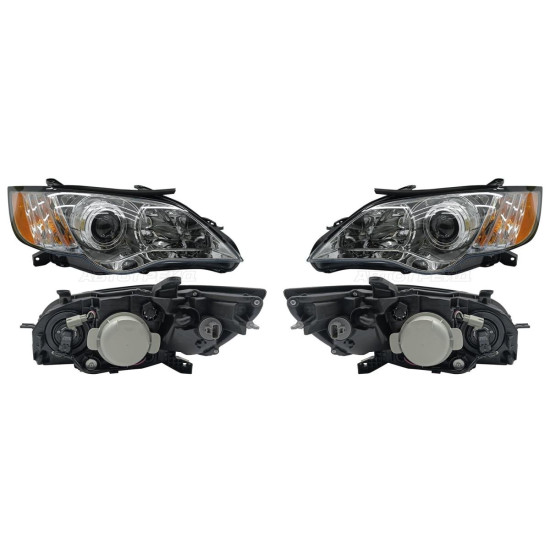 Фары Субару Аутбэк Subaru Outback 3 (2006-2009) комплект 2 штуки левая и правая DEPO высокое качество