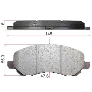 Колодки тормозные перед MITSUBISHI OUTLANDER 05-12/COLT CY2A 07-/LANCER CS5# 00-07 AKEBONO