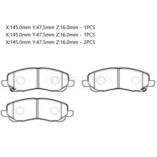 Колодки тормозные перед MITSUBISHI OUTLANDER 05-12/COLT CY2A 07-/LANCER CS5# 00-07 CTR