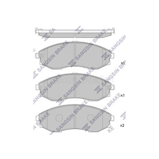 Колодки тормозные перед SSANGYONG ISTANA 95-03 HI-Q/SANGSIN BRAKE