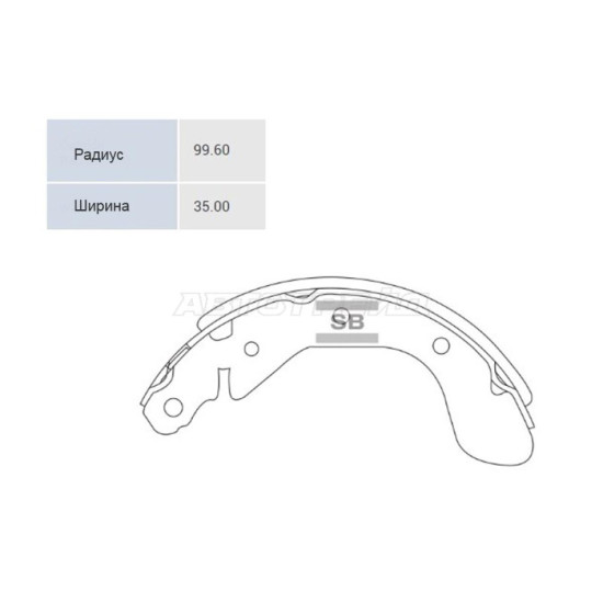 Колодки тормозные зад CHEVROLET COBALT 11-/RAVON R3/R4 17-/AVEO 03-08 SANGSIN BRAKE