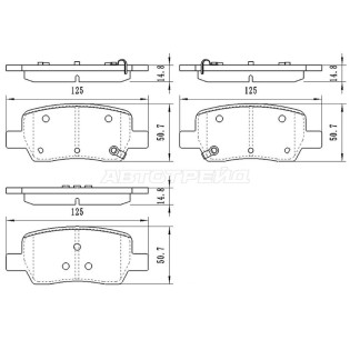 Колодки тормозные зад HYUNDAI SANTA FE/KIA SORENTO 20- SAT