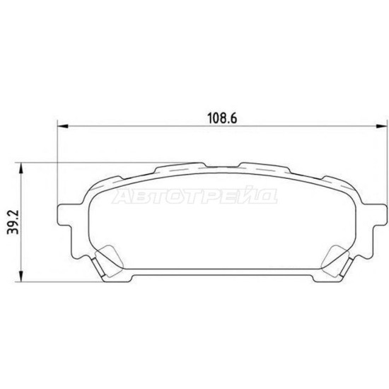 Колодки тормозные зад SUBARU FORESTER/IMPREZA AKEBONO