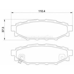 Колодки тормозные задн SUBARU IMPREZA GR 07- FORESTER SH 07- BREMBO