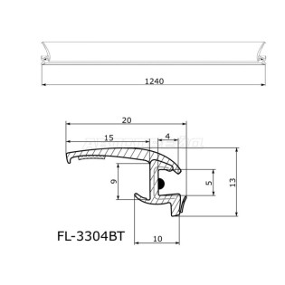 Молдинг лобового стекла BMW X3 E83 03-10 FLEXLINE