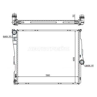 Радиатор BMW X3 03-10 SAT