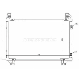 Радиатор кондиционера Toyota Ractis 05-16 / Vitz 05-20 / Belta 05-12 / Ist 07-16 SAT