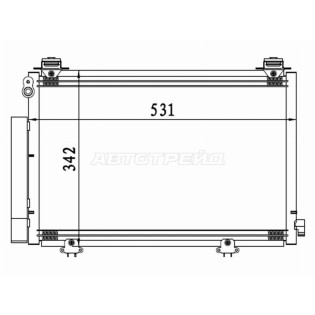 Радиатор кондиционера Toyota Vitz 99-05 / bB 00-05 / Echo 99-05 / Funcargo 99-05 SAT