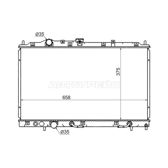 Радиатор MITSUBISHI COLT/LANCER/MIRAGE 95-00 SAT