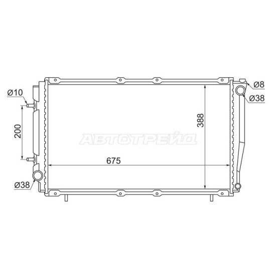 Радиатор Subaru Forester 97-02 / Impreza 92-00 / Legacy 93-98 SAT