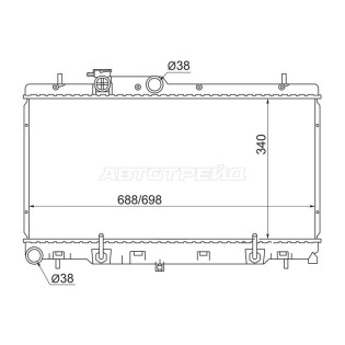 Радиатор Subaru Impreza 00-07 / Legacy 93-03 / Outback 98-03 / Legacy B4 98-03 SAT
