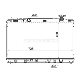Радиатор Toyota Camry (XV40) 06-11 / Daihatsu Altis 06-10 / Toyota Aurion 06-12 / Camry USA 06-11 SAT
