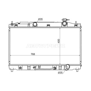 Радиатор Toyota Camry (XV40) 06-11 / Lexus ES350 06-12 / Toyota Avalon 04-12 / Camry USA 06-11 SAT