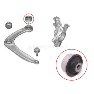 Сайлентблок переднего рычага задний PEUGEOT 307 01-08/308 07-13/206 98-10/CITROEN C4 04-11 SAT