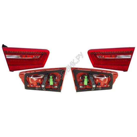 Фонари задние Ауди А6 Audi A6 C11 (2011-) комплект 2 штуки левый и правый SAT высокое качество