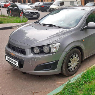 Бампер передний в цвет кузова Chevrolet Aveo T300 (2011-2015) GQW - Urban Grey - Серый