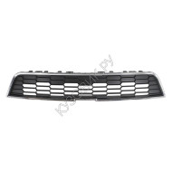 Решётка в передний бампер верхняя хром чёрная Chevrolet Aveo T300 (2011-)