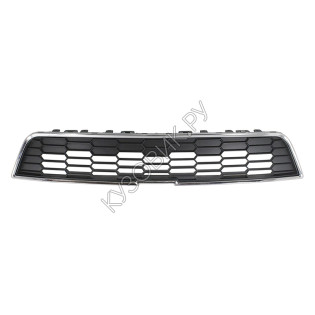 Решётка в передний бампер верхняя хром чёрная Chevrolet Aveo T300 (2011-)
