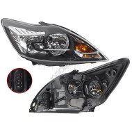 Фара FORD FOCUS II 08-11 прав черная SAT