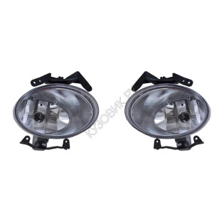 Фары противотуманные Хендай Санта Фе Hyundai SantaFe 2 (2006-2011) комплект 2 штуки левая и правая TYC высокое качество