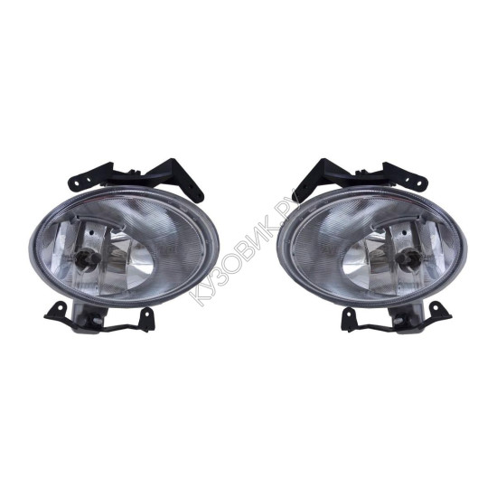 Фары противотуманные Хендай Санта Фе Hyundai SantaFe 2 (2006-2011) комплект 2 штуки левая и правая TYC высокое качество