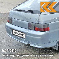 Бампер задний в цвет кузова ВАЗ 2112 281 - Кристалл - Голубой