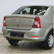 Бампер задний в цвет кузова Renault Logan 1 (2009-2015) фаза 2 рестайлинг