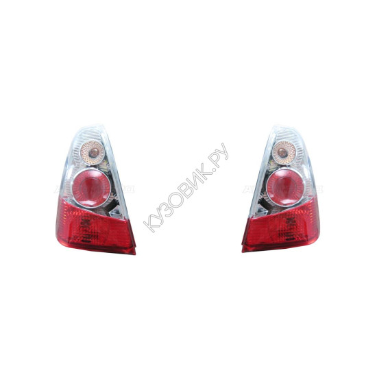 Фонари задние Рено Логан Renault Logan 1 (2005-2013) комплект 2 штуки левый и правый SAT высокое качество