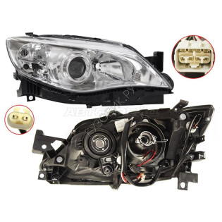 Фара SUBARU IMPREZA 07-12 прав хром, с электрокорректором (Евросвет) TYC