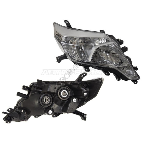 Фара TOYOTA LAND CRUISER PRADO 150 13-17 прав галоген, под корректор (Евросвет) DEPO